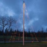 LED-kerstverlichting - Vlaggenmast - 7 meter - 360 LEDs - 10 Strengen - IP44 | MP920011