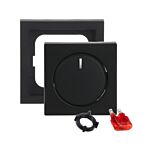 Busch-Jaeger Set met Afdekraam+Dimmerknop - future® linear - Matzwart | MP960054S