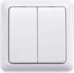 KAKU Draadloze wandschakelaar dubbel (AWST-8802) | MP990016