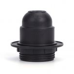 Lamphouder met E27 fitting - Inclusief fittingring - Zwart | MP990205Z