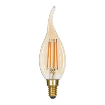 LED E14 Filament kaarslamp - 4W - 2500K - Dimbaar | MP011416 | <ul class="list-style -check">
<li>440 Lumen</li>
<li>Extra warm wit (2500K)</li>
<li>Vervangt 40W</li>
</ul>