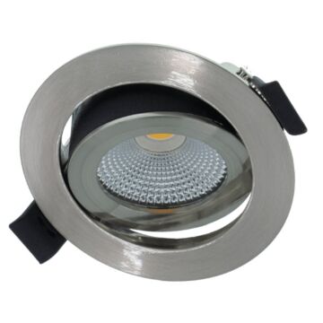 LED-inbouwspot Slimfit Varda - 5W - 2700K - RVS - Dimbaar - IP44 | MP020033C