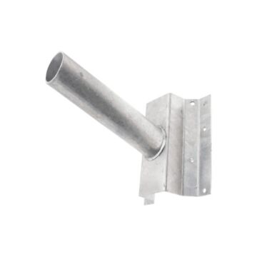 Muursteun voor straatverlichting - Schuin - Ø48mm - Gegalvaniseerd