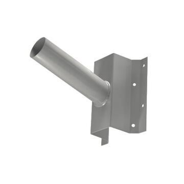 Muursteun voor straatverlichting - Schuin - Ø60mm - Grijs
