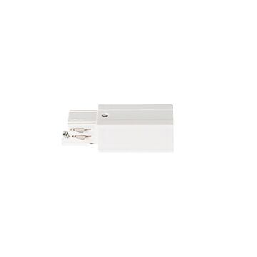 Voedingsconnector voor 3-fase spanningsrail - Wit - Rechts | MP150043WR