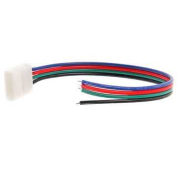 LED Strip 12/24V - RGB - Aansluitkabel - Clip-Open eind - 10 mm | MP210042