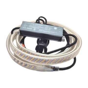 LED Strip 230V - 4-lijns - Koelwit - IP66 - 304LEDs/m
