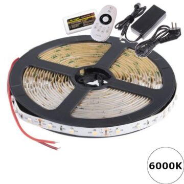 LED Strip 12V - Koelwit - 6000K - IP20 - 300xSMD2835/m - 5m | MP210109B