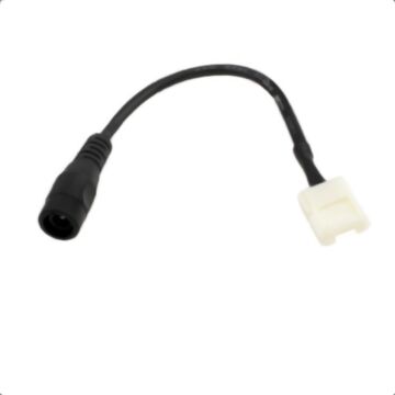 LED Strip DC Stekker met koppelstuk 8mm - DC5,5mm - Enkelkleur - Female | MP210149 | <p>DC Stekker Female met soldeervrij koppelstuk (8 mm) en 15 cm kabel</p>