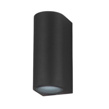Wandlamp Douglas - Up&Down - vervangbare GU10 - Dimbaar - Halfrond - IP65 - Zwart | MP230038 | <ul class="list-style -check">
<li>2x GU10</li>
<li>Halfrond</li>
<li>IP65</li>
</ul>