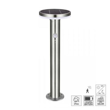 LED Tuinlantaarn Solar + Sensor - 20-600Lm - 2700K - Rond | MP230050