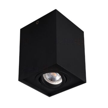 Opbouwspot Gord1 - Vierkant - Zwart - Kantelbaar - 96x96x125mm | MP320009 | <ul class="list-style -check">
<li>GU10 (230V)</li>
<li>Aluminium behuizing</li>
<li>Kantelbaar/Draaibaar</li>
</ul>