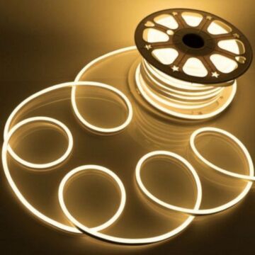 Neon Flex LED 230V - warmwit 2800K - IP65 - 400lm/m