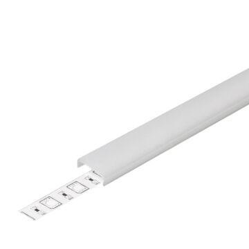 LED Strip Profiel Afdekkap - Surface10 - Klik - Opaal - 13,1mm - 1 meter | MP350024O1