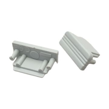 Einddop voor LED strip profiel Surface10 Aluminium - Opbouw (2 stuks) | MP350040A