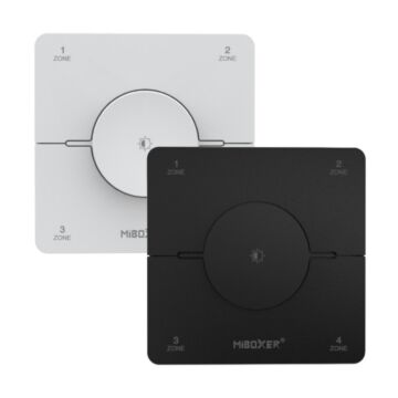 MiBoxer draadloze wanddimmer - Dual white (CCT) - 4 zone - K0S | MP890038