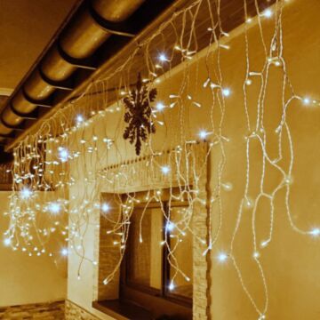 LED-kerstverlichting IJspegel Koelwit - 10m - 200 LEDs - 50 Strengen - IP44 | MP920003D