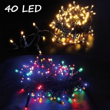 LED Kerstverlichting WW+RGB - 8,9m - 40 LEDs - App - IP44 | MP920006
