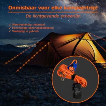 LED GlowLine Pro scheerlijn - Oranje (incl. gratis batterijen)