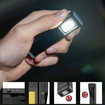 Compact oplaadbare LED-werklamp in zaklampformaat | 500 lumen & magnetisch | MP950001