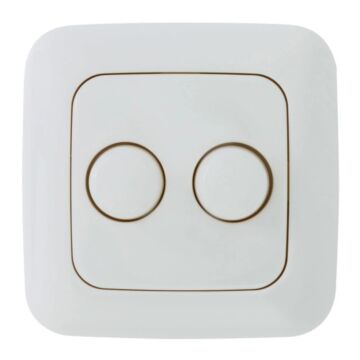 Busch-Jaeger Duo dimmerknoppen + centraalplaat & raamwerk - Reflex SI - RAL9010 | MP960053