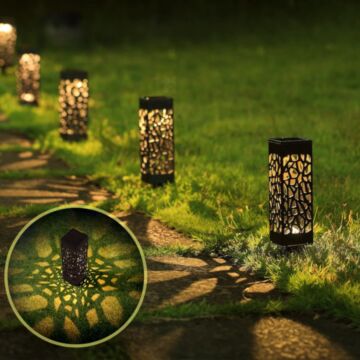 LED Solar Tuinlamp - Vierkant - Esta - 3000K | MP980027