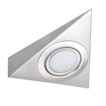 Onderbouwarmatuur ZEPO - Driehoek - RVS - Opbouw - G4 | MP990185