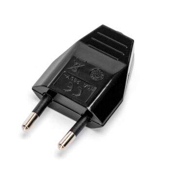 Euro-stekker - Plat - Zwart | MP990206Z
