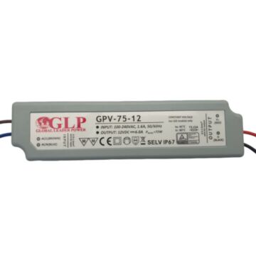 LED-Voeding - 12VDC - 72W - 6A - GPV-75-12 | MP990218