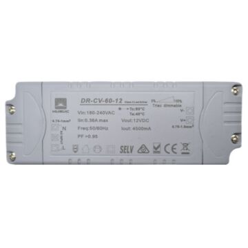 LED-Voeding - 12V - 60W - Constant Voltage - Dimbaar | MP990237
