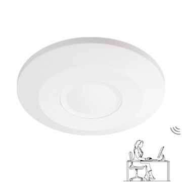 Aanwezigheidssensor met bewegings- en ademhalingsdetectie - Opbouw - Wit | MP990257W