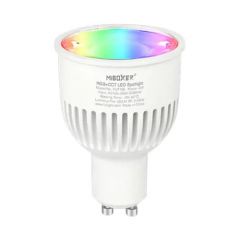 Smart LED GU10 spot - 6W - RGB+CCT - MiBoxer (FUT106) | MP011034 | <ul class="list-style -check">
<li>550 Lumen</li>
<li>Tinten wit (2700K-6500K) + Kleur (RGB)</li>
<li>Werkt met afstandbediening of App</li>
</ul>