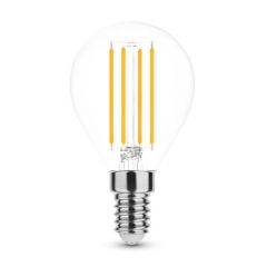 LED E14 Filament lamp - P45 - 3W - 10-30V - 2700K - Dimbaar | MP011405 | <ul class="list-style -check">
<li>350 Lumen</li>
<li>Warm wit (2700K)</li>
<li>Vervangt 35W</li>
</ul>