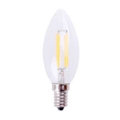 LED E14 Filament kaarslamp - 4W - 2500K | MP011415 | <ul class="list-style -check">
<li>440 Lumen</li>
<li>Extra warm wit (2500K)</li>
<li>Vervangt 40W</li>
</ul>