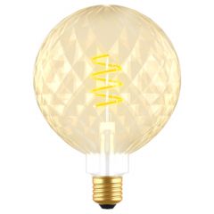 LED E27 Filament lamp - G125 - Ananas - 5W - 2200K - Dimbaar | MP012706 | <ul class="list-style -check">
<li>400 Lumen</li>
<li>Extra warm wit (2200K)</li>
<li>Vervangt 35W</li>
</ul>