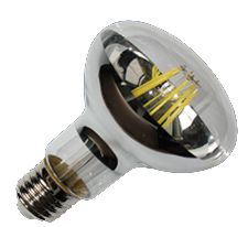 LED E27 Filament lamp - Spiegellamp - R63 - 6W - 2700K - Dimbaar | MP012749 | <ul class="list-style -check">
<li>600 Lumen</li>
<li>Warm wit (2700K)</li>
<li>Vervangt 60W</li>
</ul>