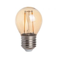 LED E27 Filament lamp - G45 - 2W - 2400K - Dimbaar | MP012752 | <ul class="list-style -check">
<li>180 Lumen</li>
<li>Extra warm wit (2400K)</li>
<li>Vervangt 25W</li>
</ul>