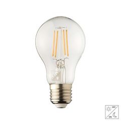 LED E27 Filament lamp met schemersensor - A60 - 4,2W - 2700K | MP012769