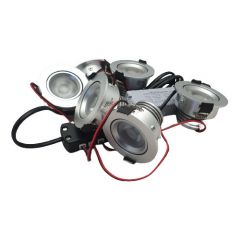 LED Set van 6 Inbouwspots - 4,5W - RVS - Dim - Ø62mm - Gratis Trafo | MP020055R | <ul class="list-style -check">
<li>4,5 Watt per spot</li>
<li>272 Lumen per spot</li>
<li>Vervangt 35 Watt</li>
</ul>