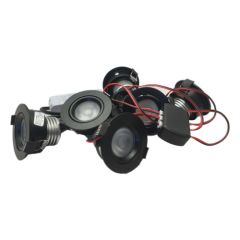 LED Set van 6 Inbouwspots - 4,5W - Zwart - Dim - Ø62mm - Gratis Trafo | MP020055Z | <ul class="list-style -check">
<li>4,5 Watt per spot</li>
<li>272 Lumen per spot</li>
<li>Vervangt 35 Watt</li>
</ul>