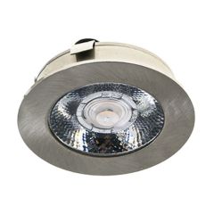 LED Meubelspot Baston Aluminium - 3W - 12V - 2700K - Ø63x15mm - IP44 | MP020100AL