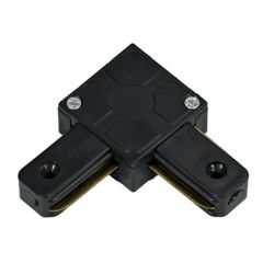 L-connector voor spanningsrail - 1-fase - Zwart | MP150055Z