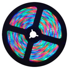 Digitale LED RGB Strip 12V - IP65 - 30xSMD5050-WS2811 - 5m - Losse strip | MP210005 | <ul class="list-style -check">
<li>Per 5 cm inkortbaar</li>
<li>Digitale RGB</li>
<li>7,2W/m, 450Lm/m</li>
</ul>
