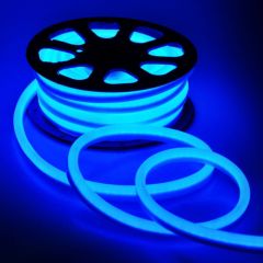 Neon LED Flex 230V - Blauw - 6W/m - 120LED/m - 8x16mm - IP67 | MP210112B | <ul class="list-style -check">
<li>Blauw</li>
<li>Per meter</li>
<li>Dimbaar</li>
</ul>