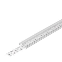 LED Strip Profiel Afdekkap - Surface10 - Klik - Frosted - 13,1mm - 1 meter | MP350024F1
