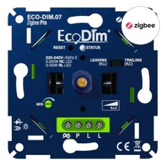 LED Dimmer 230V - ZigBee Pro - 0-250W - Druk/Draai - Inbouw - ECO-DIM.07 | MP960005