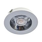 LED Meubelspot Baston Wit - 3W - 12V - 2700K - Ø63x15mm - IP44