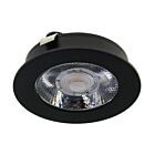 LED Meubelspot Baston Zwart - 3W - 12V - 2700K - Ø63x15mm - IP44