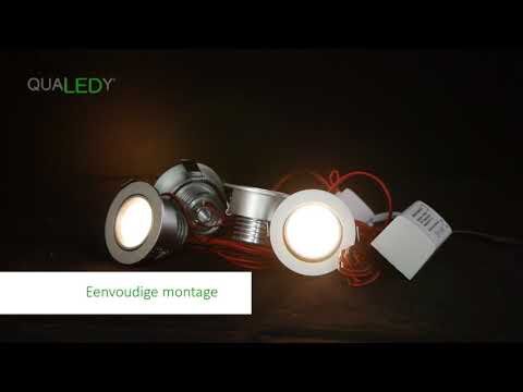 YindaLux 6-stuks Inbouwspot frame IP65 incl. 5W LED module Dimbaar 2700K/ 4000K/6000K, LED inbouwspot 230V Mat wit Plafondspots Rond Plat Inbouwverlichting Spots 68mm gatmaat voor Buiten- Binnen