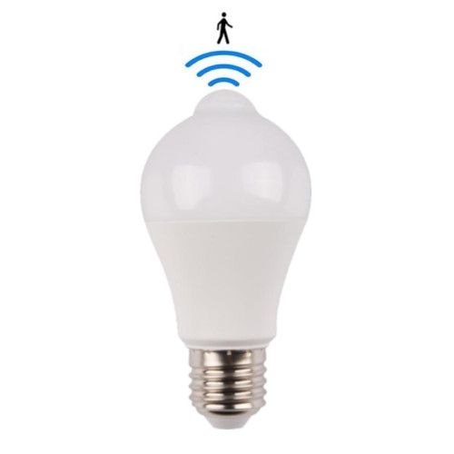 rib Vuilnisbak Sociaal LED E27 lamp met bewegingssensor - 6W - 3000K | MEIPOS LED verlichting